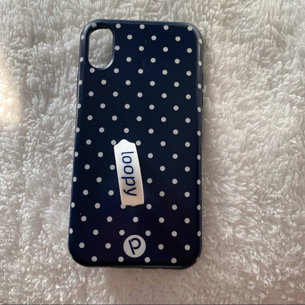 iPhone XR loopy case polka dot